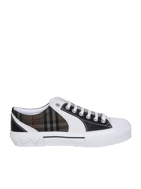 vintage check print sneakers